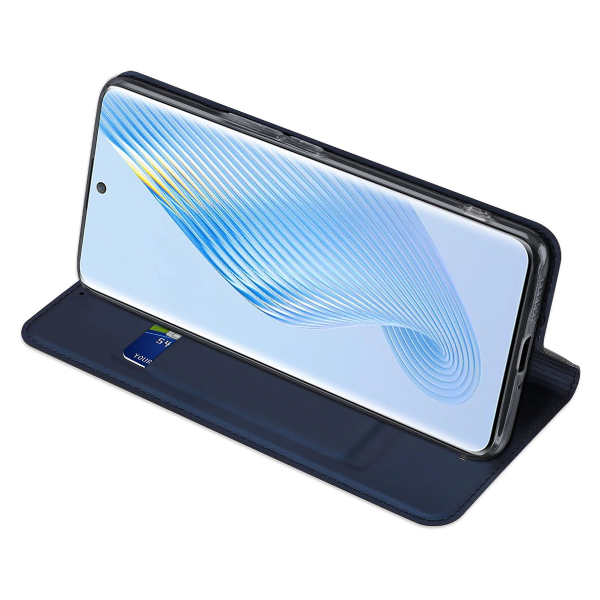 Dux Ducis Skin Pro Case til Honor Magic5 Flip Card Wallet Stand Blue