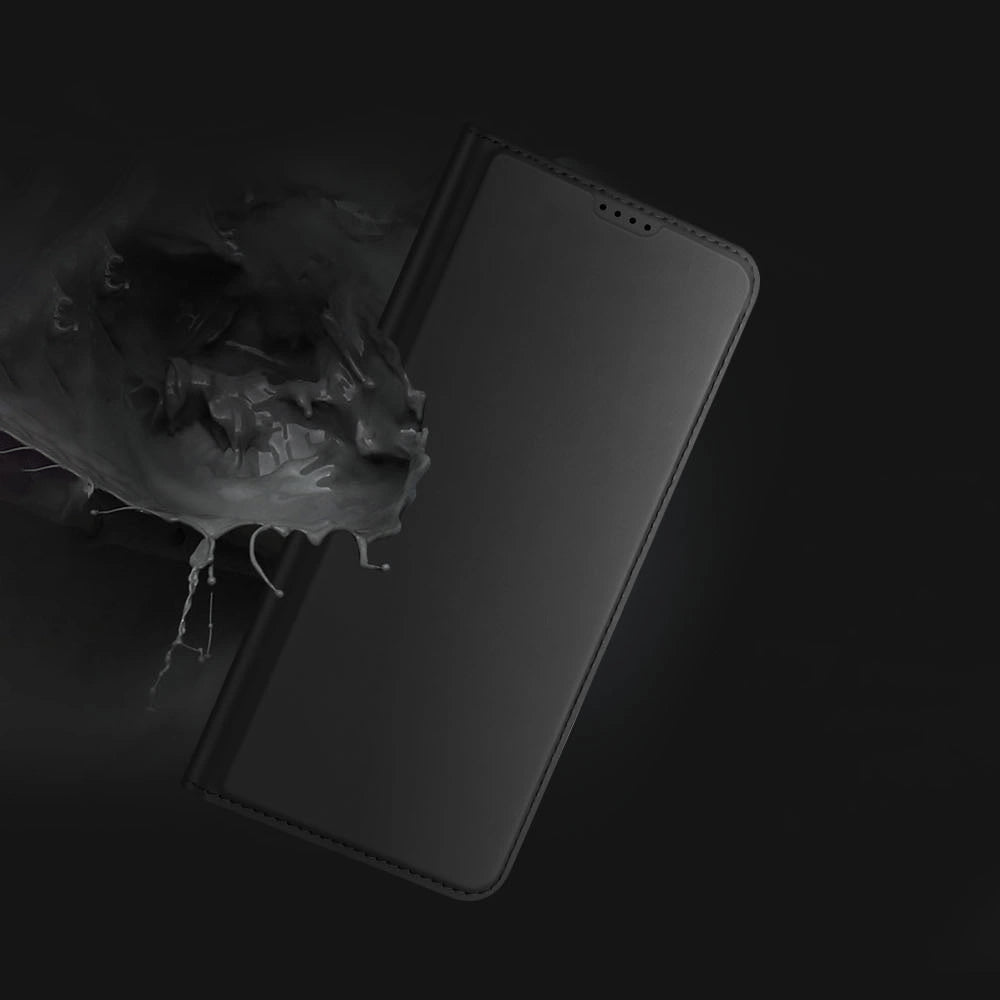 Dux Ducis Skin Pro æske til Honor Magic5 flip cover kort tegnebog stativ sort