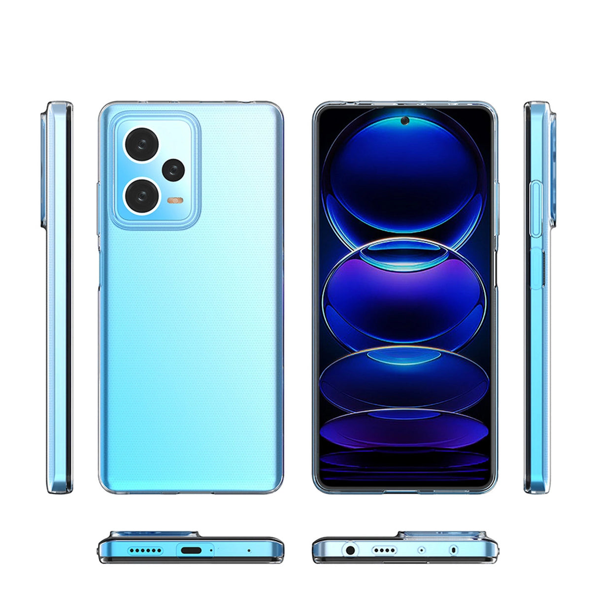 Ultra Clear 0,5 mm case til Xiaomi Redmi Note 12 Pro+ tynd omslag gennemsigtig