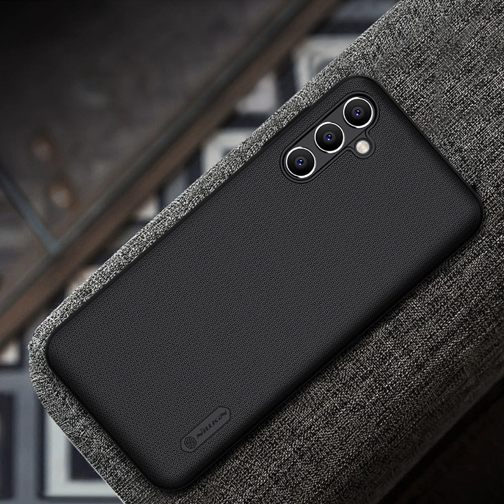 Nillkin Super Frosted Shield Case til Samsung Galaxy A14 5G / Galaxy A14 Telefon Cover Sort