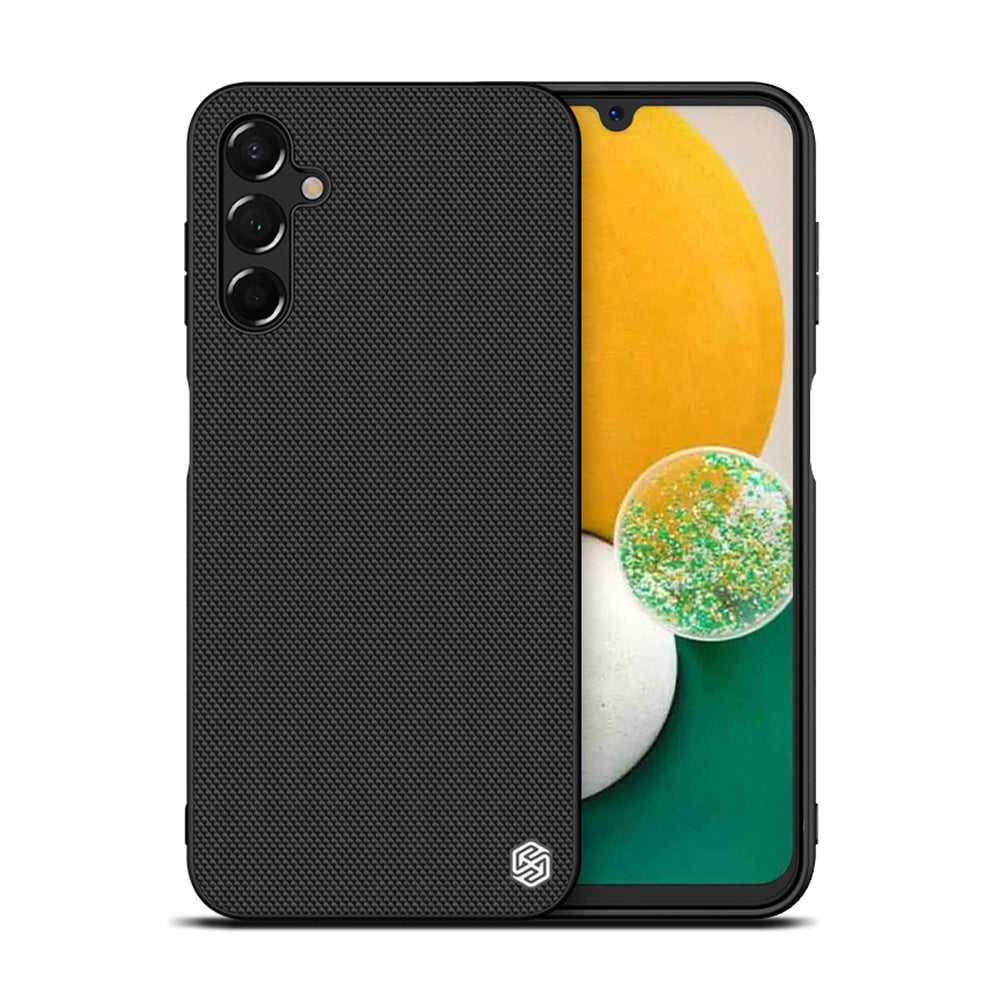 Nillkin tekstureret case Case for Samsung Galaxy A14 5G / Galaxy A14 forstærket nylon cover sort