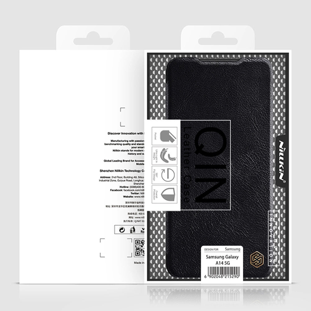 Nillkin Qin Læderkasse Læderkasse med lommepung brun