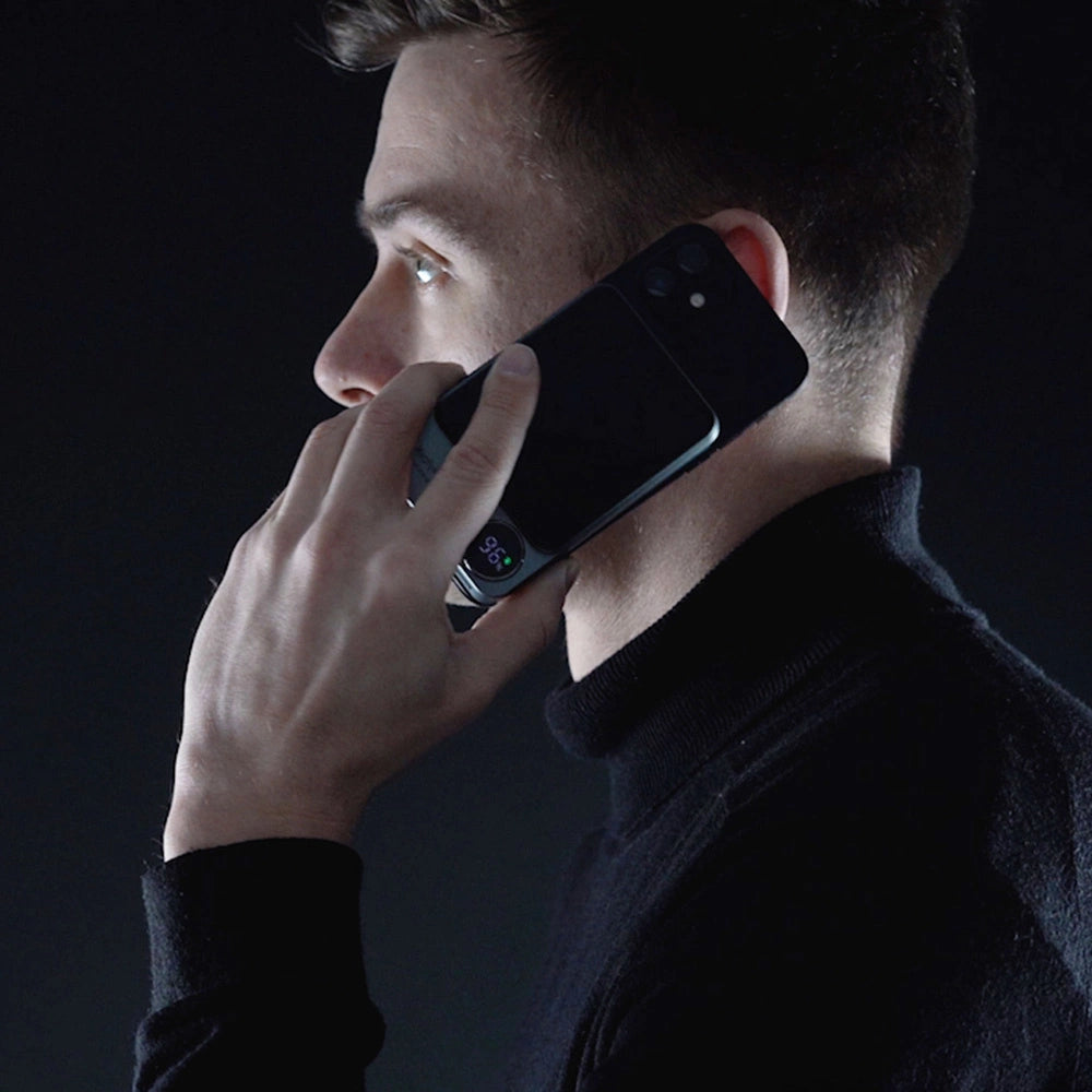 Powerbank 3mk MagSynergy 10000 mAh induktion med MagSafe - sort