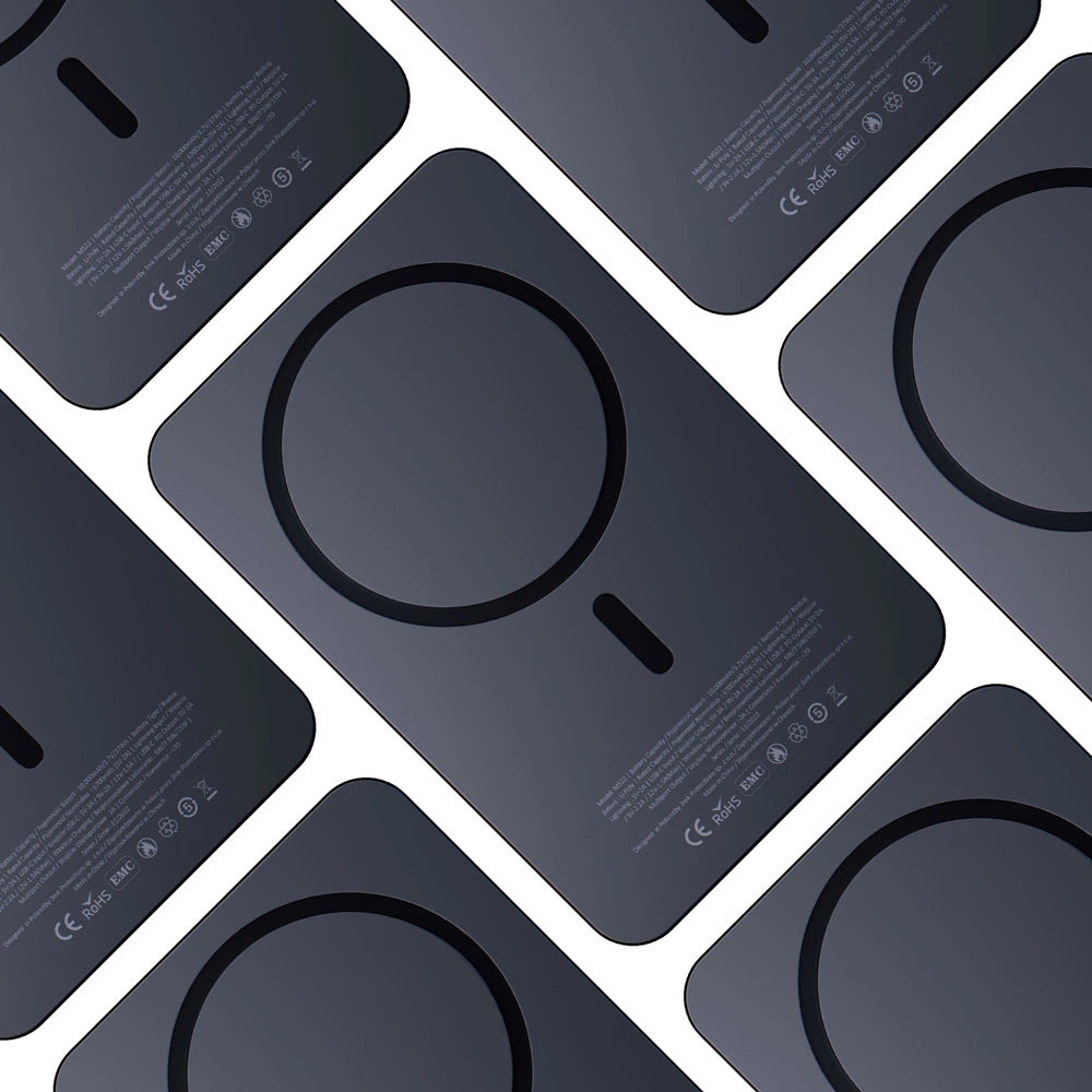 Powerbank 3mk MagSynergy 10000 mAh induktion med MagSafe - sort