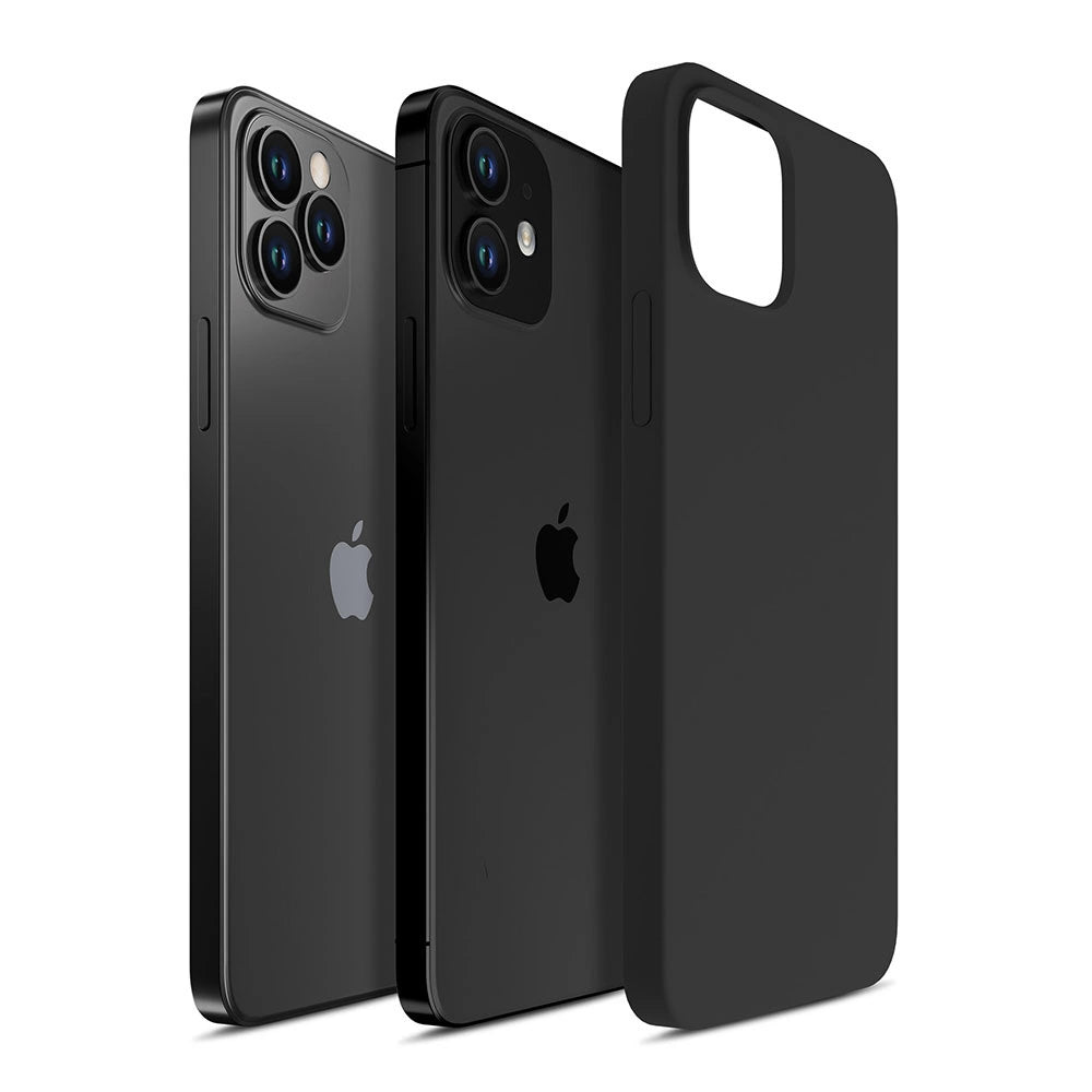 3mk Silikon Case til iPhone 12 / iPhone 12 Pro - sort