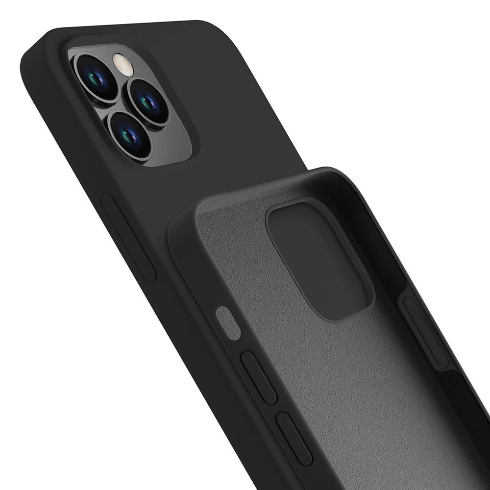 3mk Silicone Case til iPhone 12 Pro Max - sort