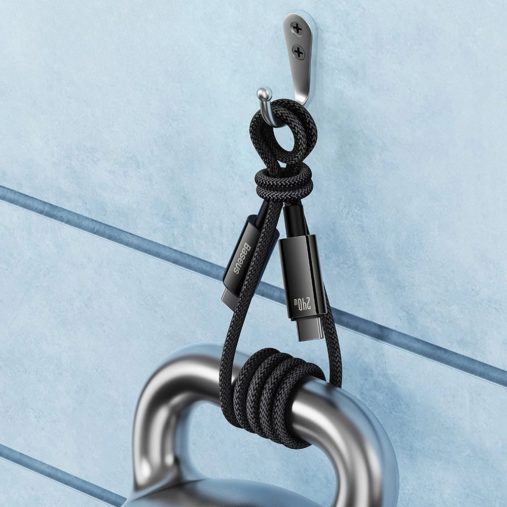 Baseus CAWJ040001 USB-C - USB-C kabel 240W 480Mb/s 1m - sort