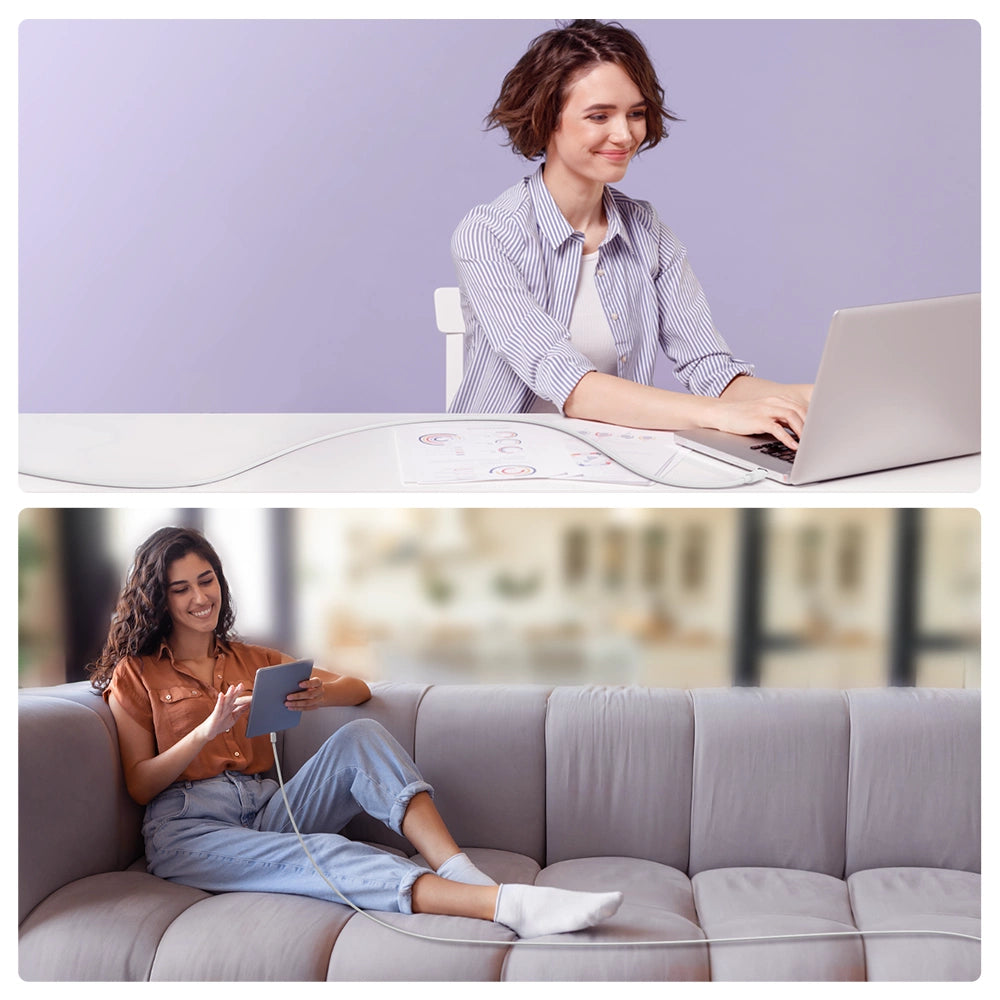 Joyroom Multi-Color Series A14 USB-C / Lightning 20W kabel 1,2 m - hvid