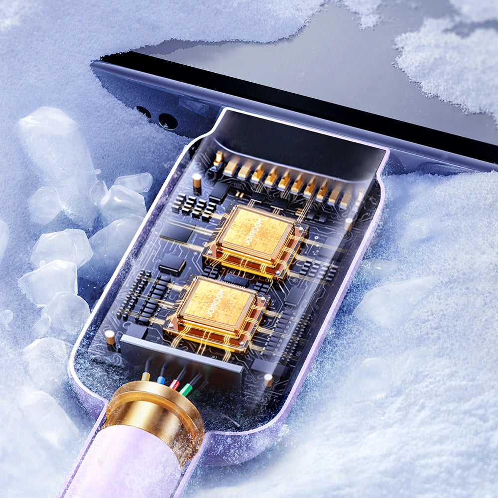 Joyroom Multi-Color Series A14 USB-C / USB-C 100W Kabel 1,2m - Purple