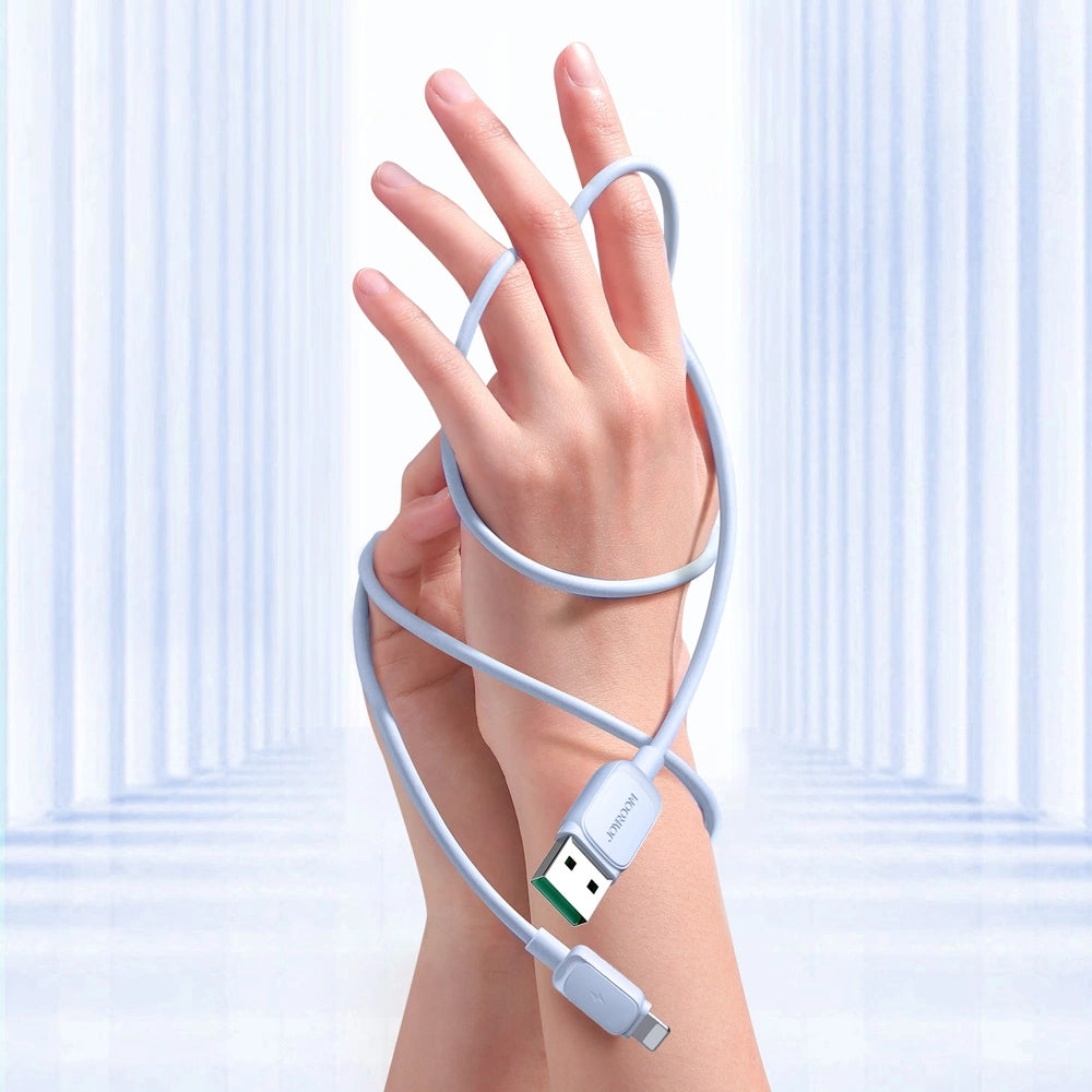 Joyroom Multi-Color Series A14 Lightning / USB-A 2.4A 1,2 m kabel - blå