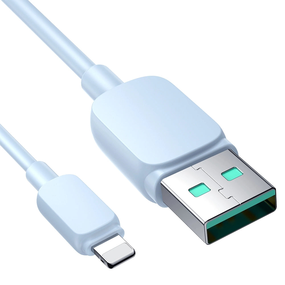 Joyroom Multi-Color Series A14 Lightning / USB-A 2.4A 1,2 m kabel - blå