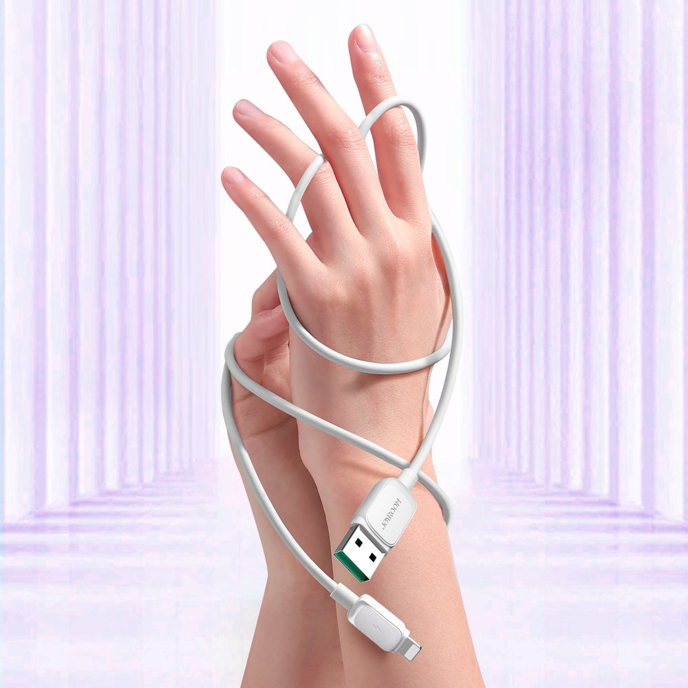 Joyroom Multi-Color Series A14 Lightning / USB-A 2.4A 1.2 m cable - white