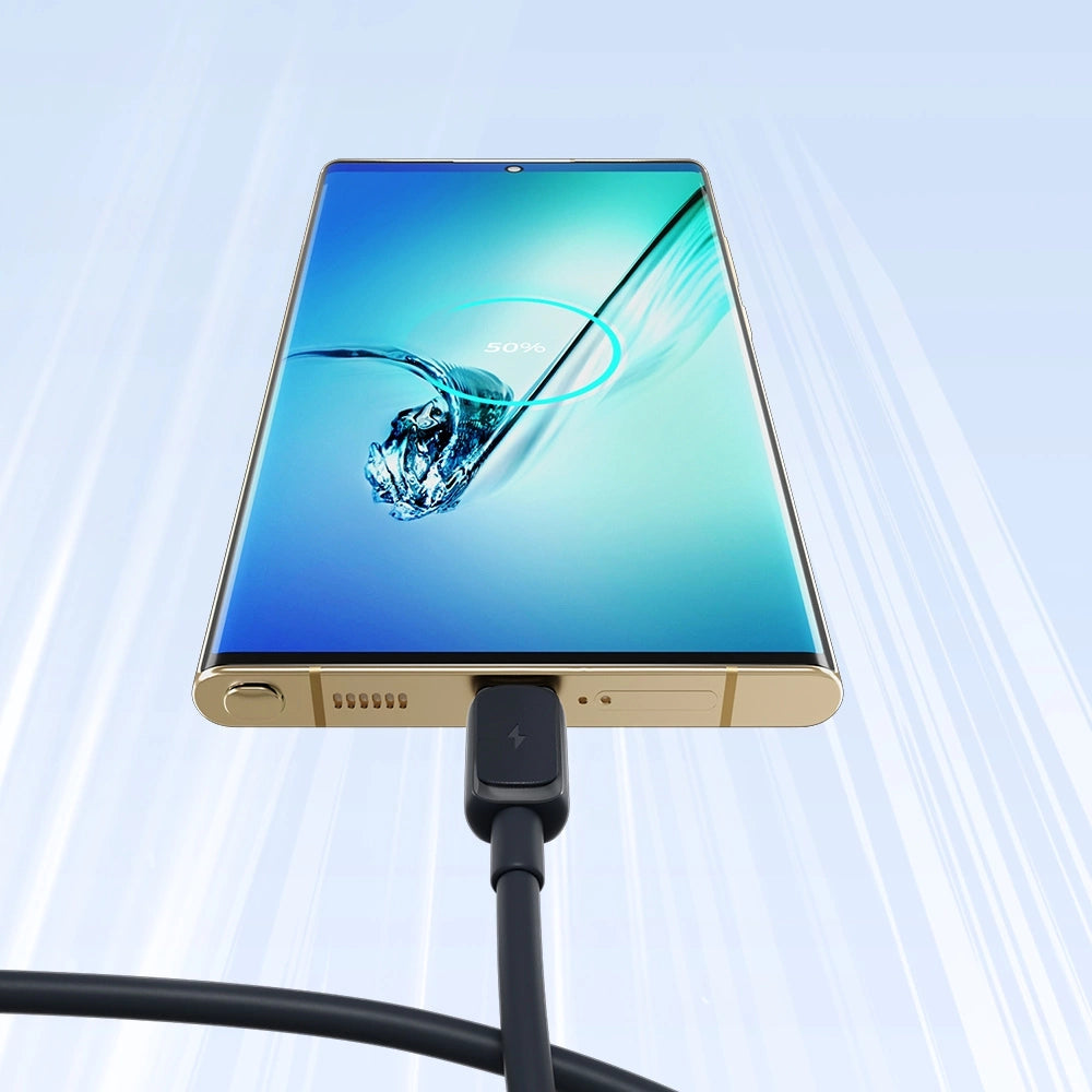 Joyroom Multi-Color Series A14 USB-A / micro USB 2.4A kabel 2 m - sort