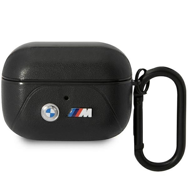 BMW BMAP22PVTK AirPods Pro cover sort/sort Læder Curved Line