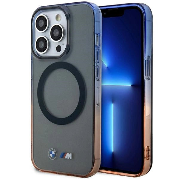 Case BMW BMHMP14LHTGE iPhone 14 Pro 6.1" grå/grå hardcase Gradient Bumper MagSafe