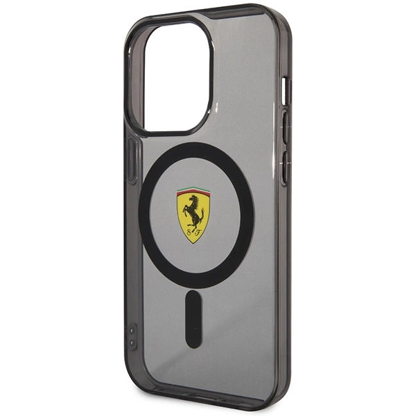 Ferrari FEHMP14LUKK iPhone 14 Pro 6,1" sort/sort hardcase Translucent Magsafe
