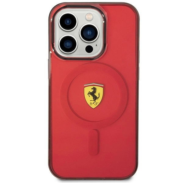 Ferrari FEHMP14LUKR iPhone 14 Pro 6.1" rød/rød hardcase Translucent Magsafe