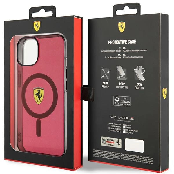Ferrari FEHMP14SURKR iPhone 14 6,1" rød/rød hardcase Translucent Magsafe