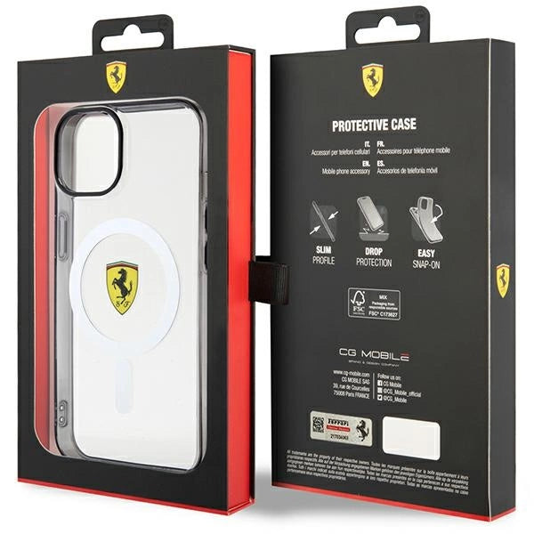 Ferrari FEHMP14SURKT iPhone 14 6,1" klar/gennemsigtig hardcase Outline Magsafe