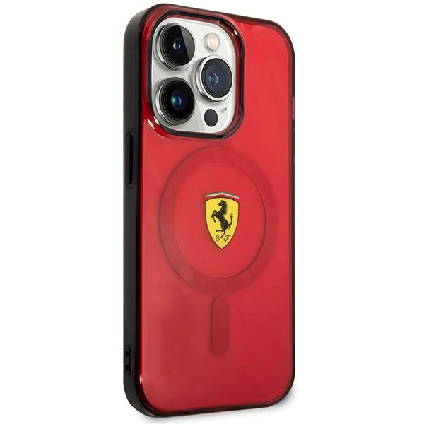 Ferrari FEHMP14XURKR iPhone 14 Pro Max 6,7" rød/rød hardcase Translucent Magsafe