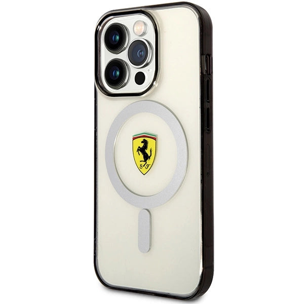 Ferrari FEHMP14XURKT iPhone 14 Pro Max 6,7" klar/gennemsigtig hardcase Outline Magsafe
