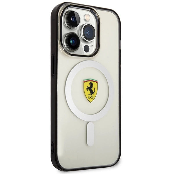 Ferrari FEHMP14XURKT iPhone 14 Pro Max 6,7" klar/gennemsigtig hardcase Outline Magsafe