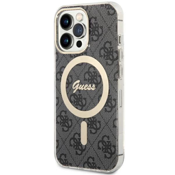 Guess GUHMP13LH4STK iPhone 13 Pro / 13 6,1" sort/sort hardcase 4G MagSafe