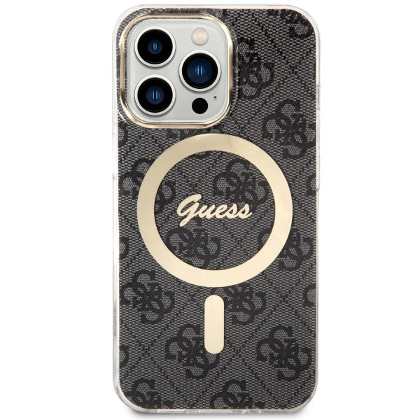 Guess GUHMP13LH4STK iPhone 13 Pro / 13 6,1" sort/sort hardcase 4G MagSafe