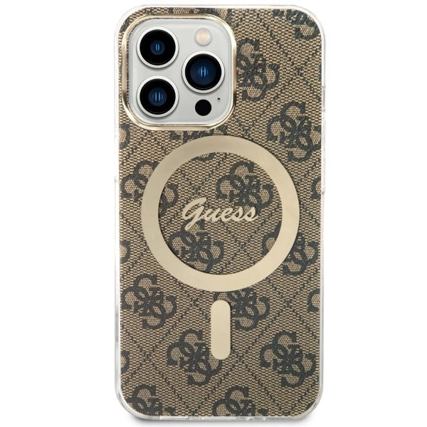 Guess GUHMP13LH4STW iPhone 13 Pro / 13 6,1" brun/brun hardcase 4G MagSafe