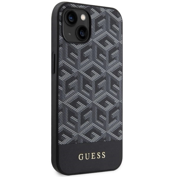Guess GUHMP14SHGCFSEK iPhone 14 6.1" sort/sort hardcase GCube Stripes MagSafe