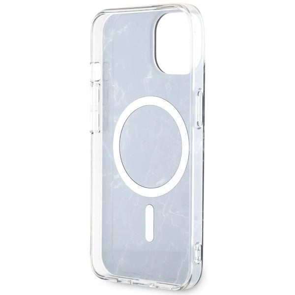 Guess GUHMP14SPCUMAK iPhone 14 6.1" sort/sort hardcase Marble MagSafe