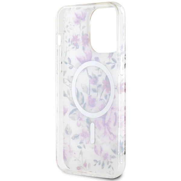 Guess GUHMP14XHCFWST iPhone 14 Pro Max 6.7" gennemsigtige hardcase Flower MagSafe