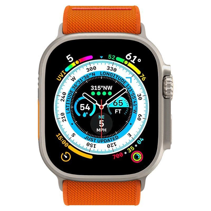 Spigen Fit Lite Ultra Strap for Apple Watch 4 / 5 / 6 / 7 / 8 / SE / Ultra (42/44/45/49 mm) - Orange