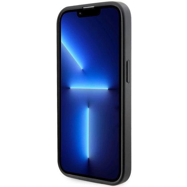 Guess GUHMP14LP4RPSK iPhone 14 Pro 6.1" sort/sort hardcase 4G Printed Stripes MagSafe