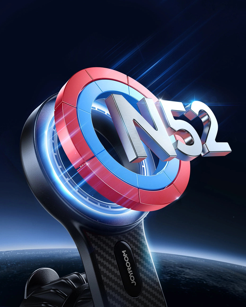 Magnetisk bilholder til iPhone med MagSafe Joyroom JR-ZS355 - sort