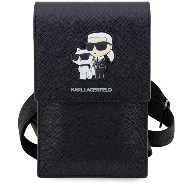 Karl Lagerfeld Handbag KLWBSAKCPMK black/black Saffiano Karl & Choupette