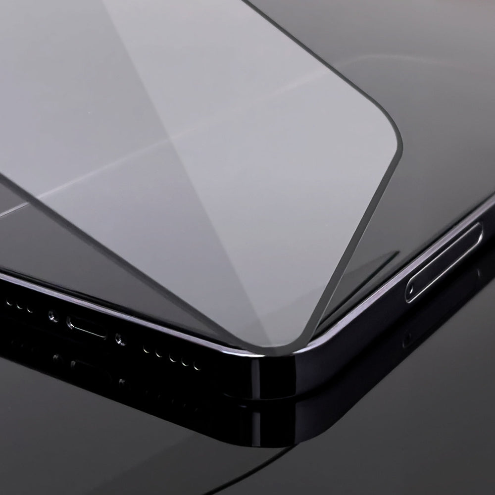 Wozinsky Full Glue iPhone 15 Plus Case Friendly Full Glue tempereret glas med ramme - sort