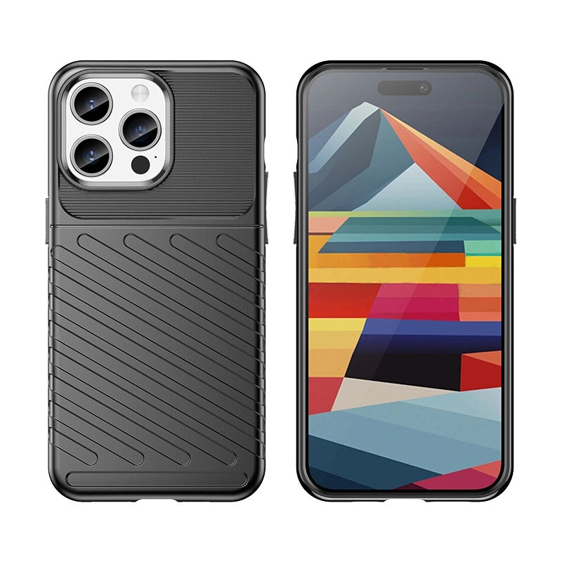 Armored iPhone 15 Pro Max Thunder Case - blå