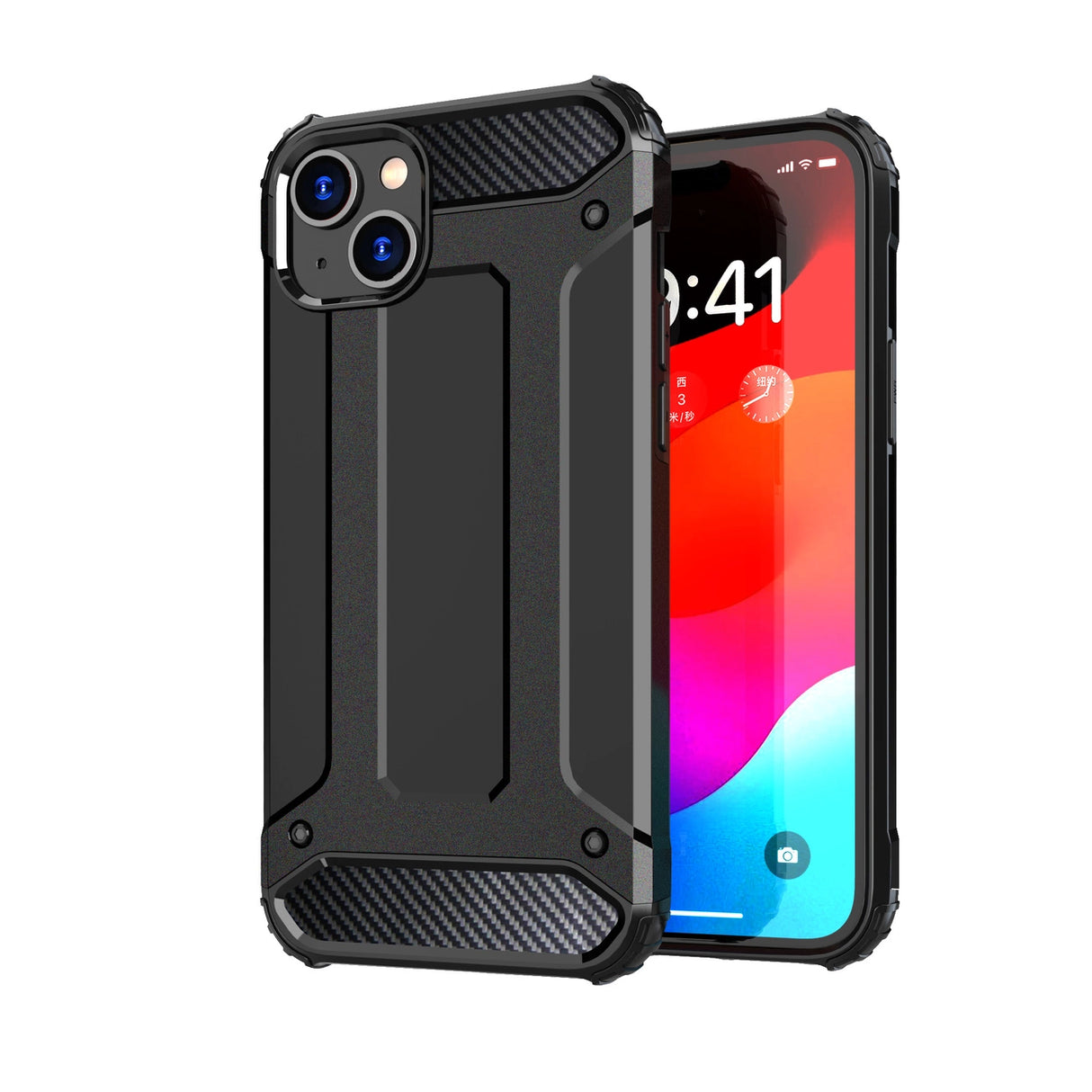 iPhone 15 Plus Hybrid Armor case - blå
