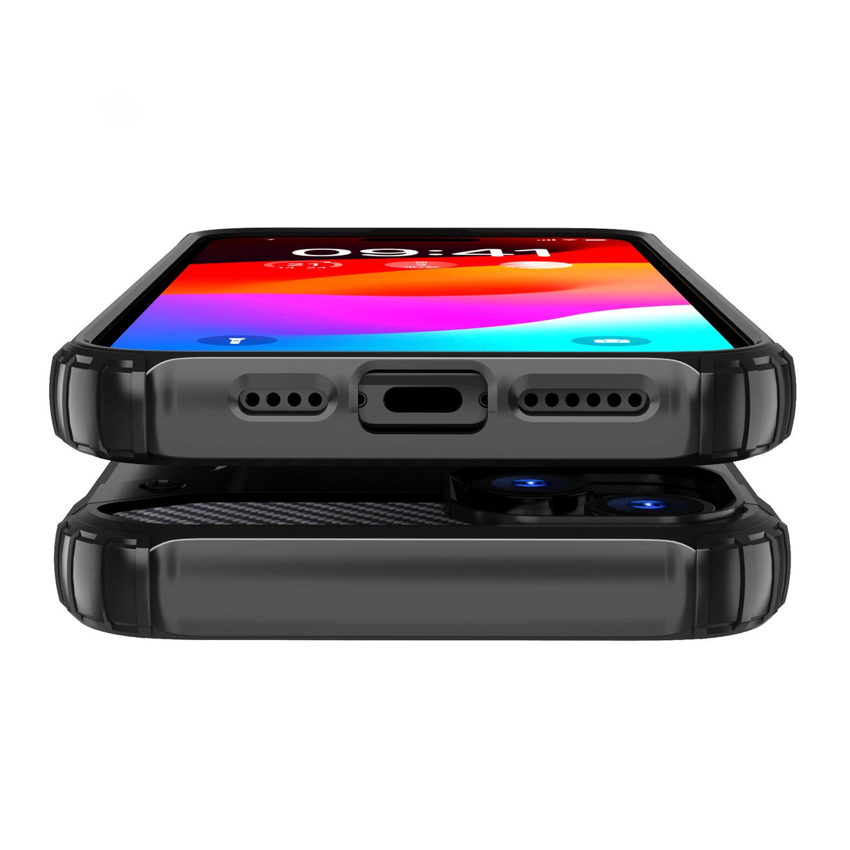 iPhone 15 Plus Hybrid Armor case - blå