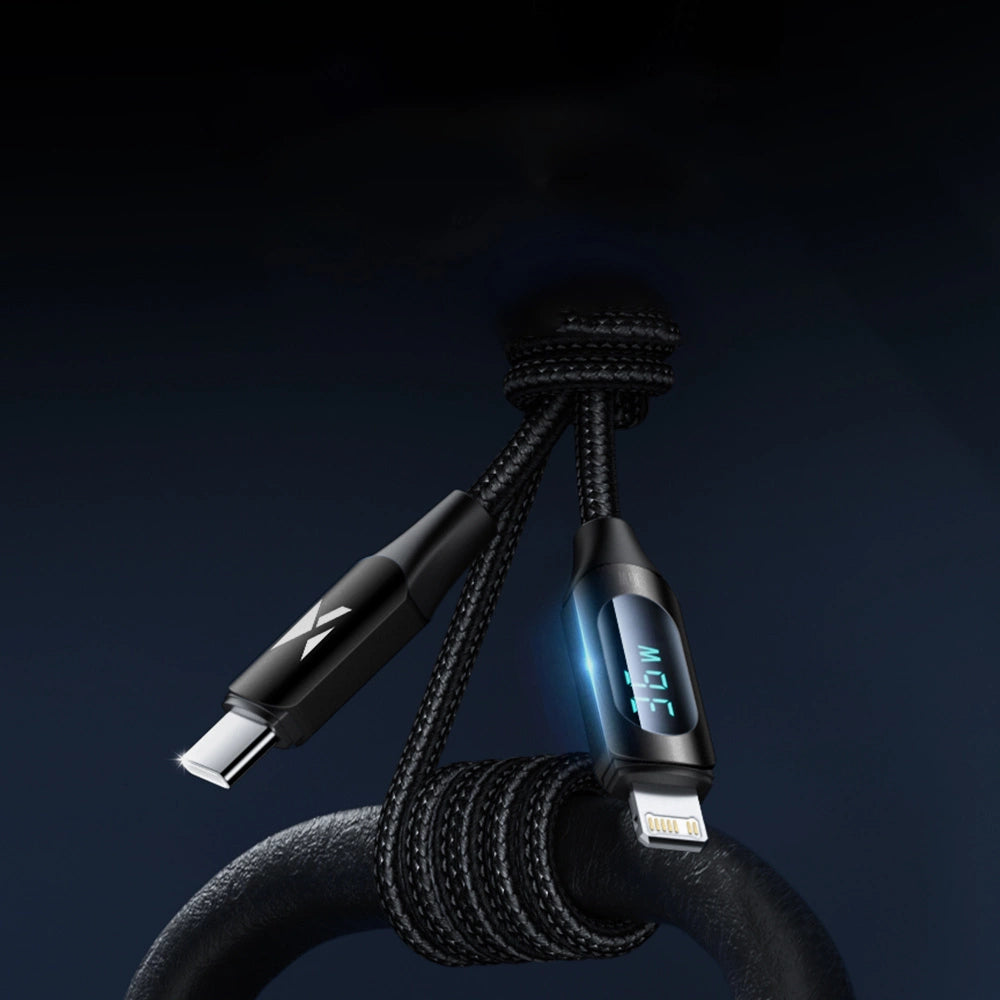 Wozinsky WUCLC1 Lightning - USB-C kabel 36W 480Mb/s 1m - sort