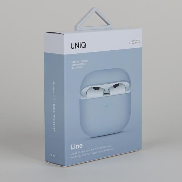 Uniq Lino-hylster til AirPods 3 - blå