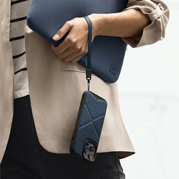 Uniq Transforma Magclick opladningsfoder til iPhone 14 Pro - blå