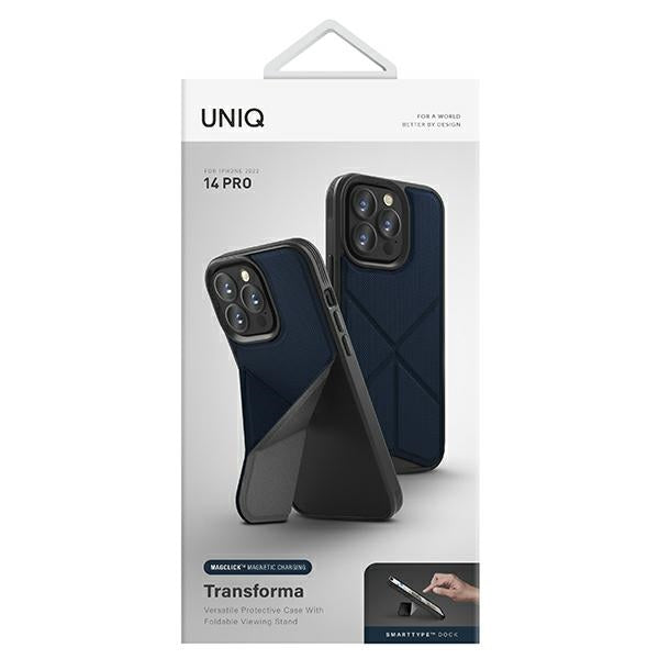 Uniq Transforma Magclick opladningsfoder til iPhone 14 Pro - blå