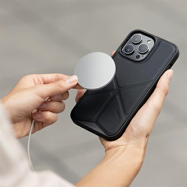 Uniq Transforma Magclick opladningsfoder til iPhone 14 Pro Max - blå