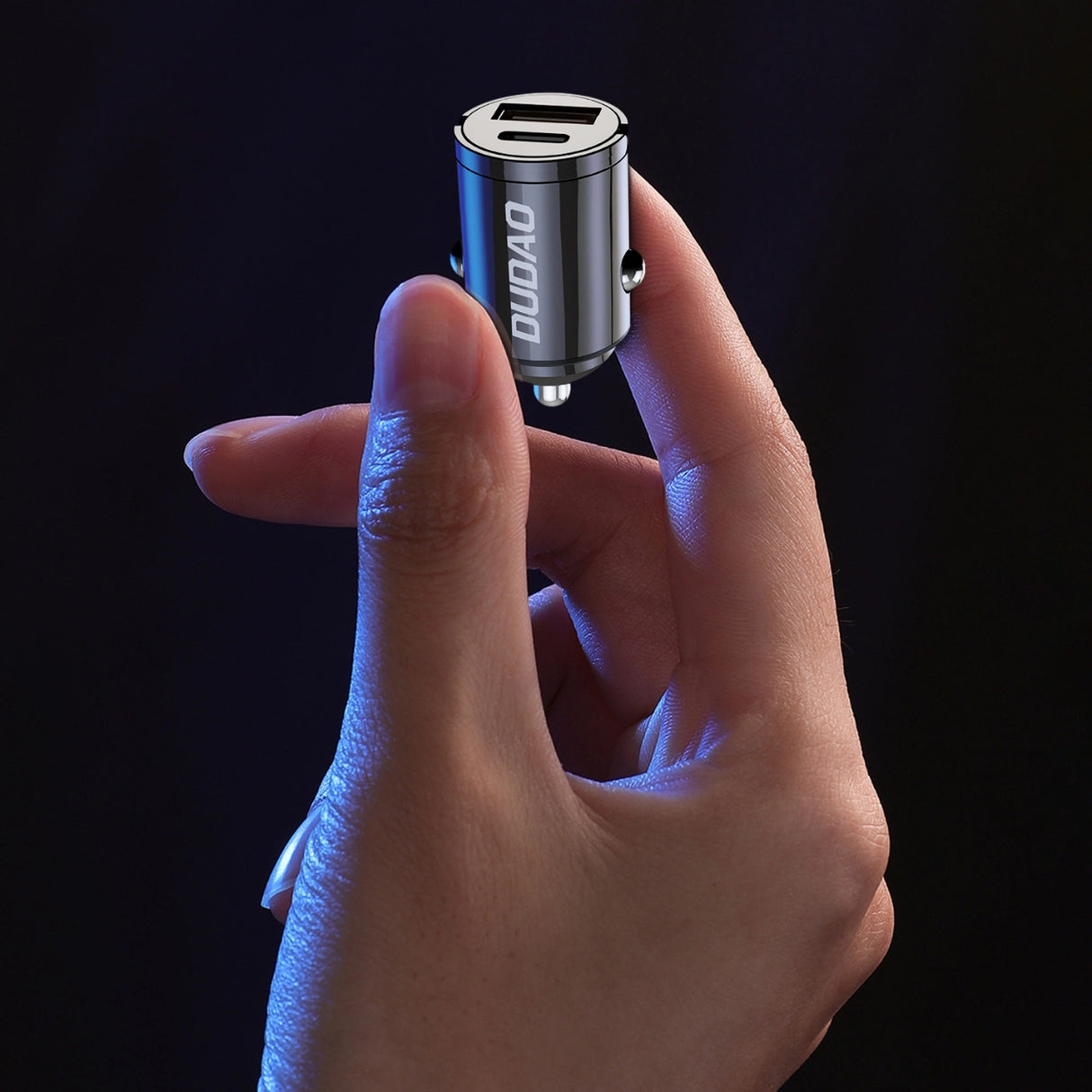 Dudao R3MAX 48W QC PD mini bil oplader - sort