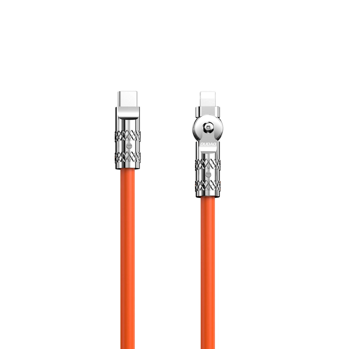 Dudao L24CL USB-C - Lightning vinklet kabel med 180° rotation 30W 1m - orange