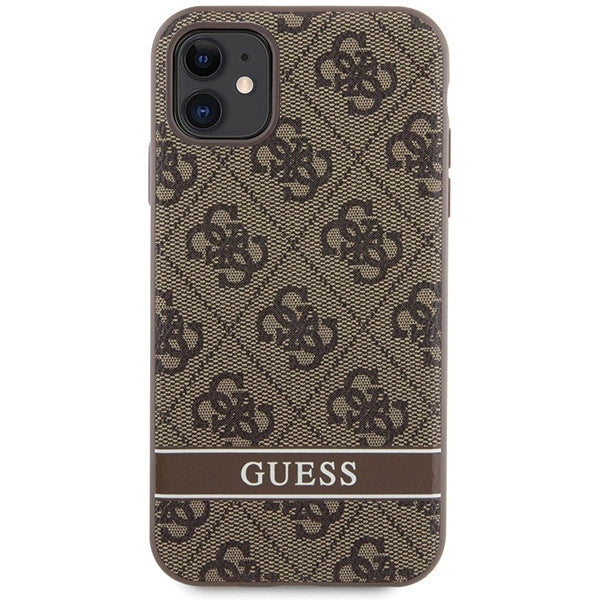 Guess GUHCN61P4SNW iPhone 11 / Xr brun/brun hardcase 4G Stripe