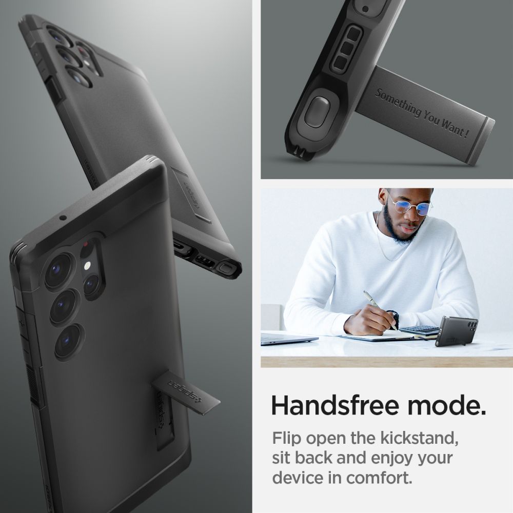 Spigen Tough Armor Galaxy S23 Ultra Sort