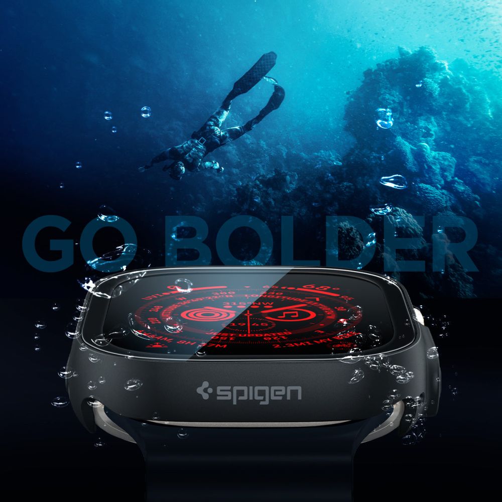 Spigen Thin Fit 360 Apple Watch Ultra 1 / 2 / 3 / 4 (49 Mm) Sort